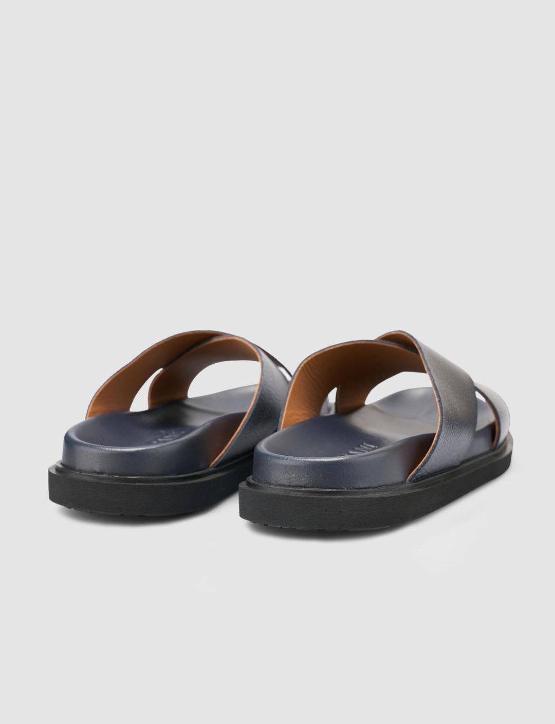 %100 Hakiki Deri Lacivert Erkek Terlik