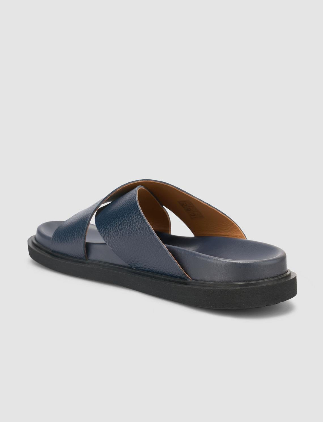 %100 Hakiki Deri Lacivert Erkek Terlik