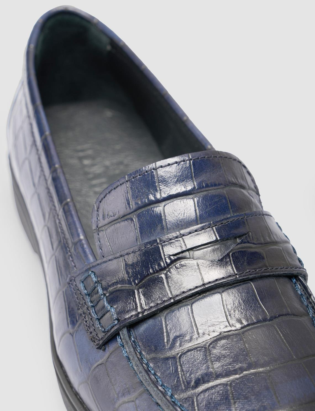 %100 Hakiki Deri Lacivert Kadın Ayakkabı