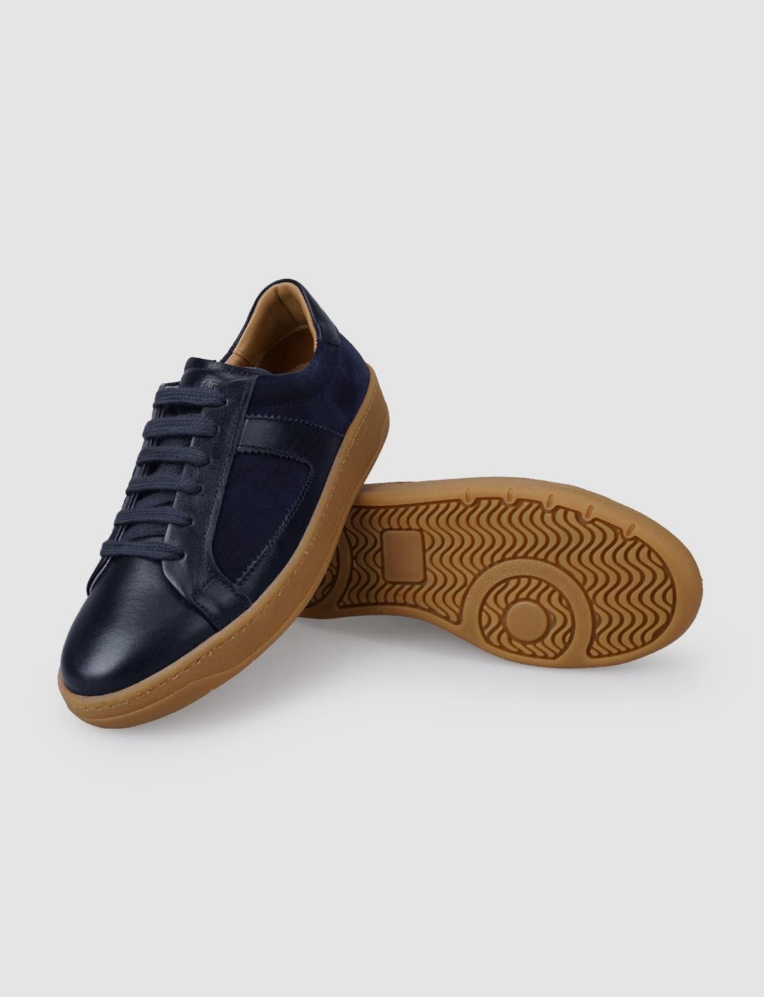 %100 Hakiki Deri Lacivert Kadın Ayakkabı