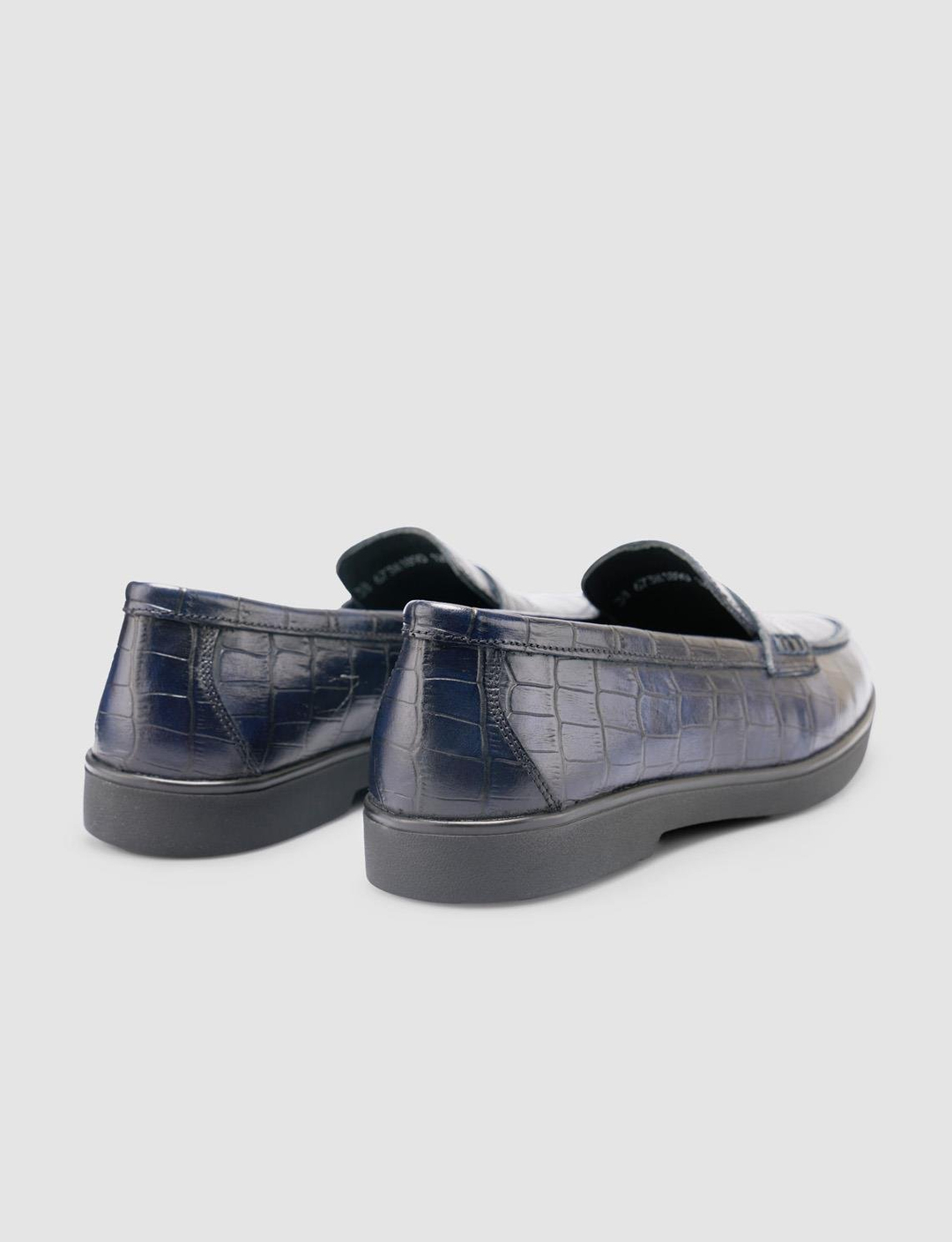 %100 Hakiki Deri Lacivert Kadın Ayakkabı