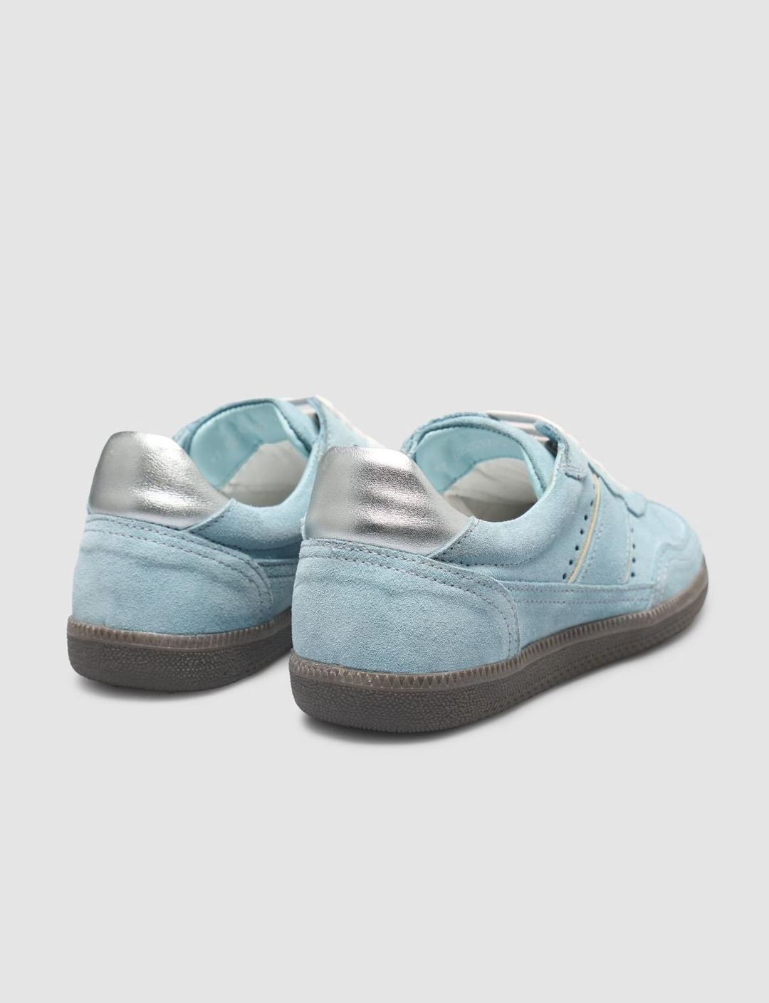 Women's Suede Genuine Leather Blue Shoes