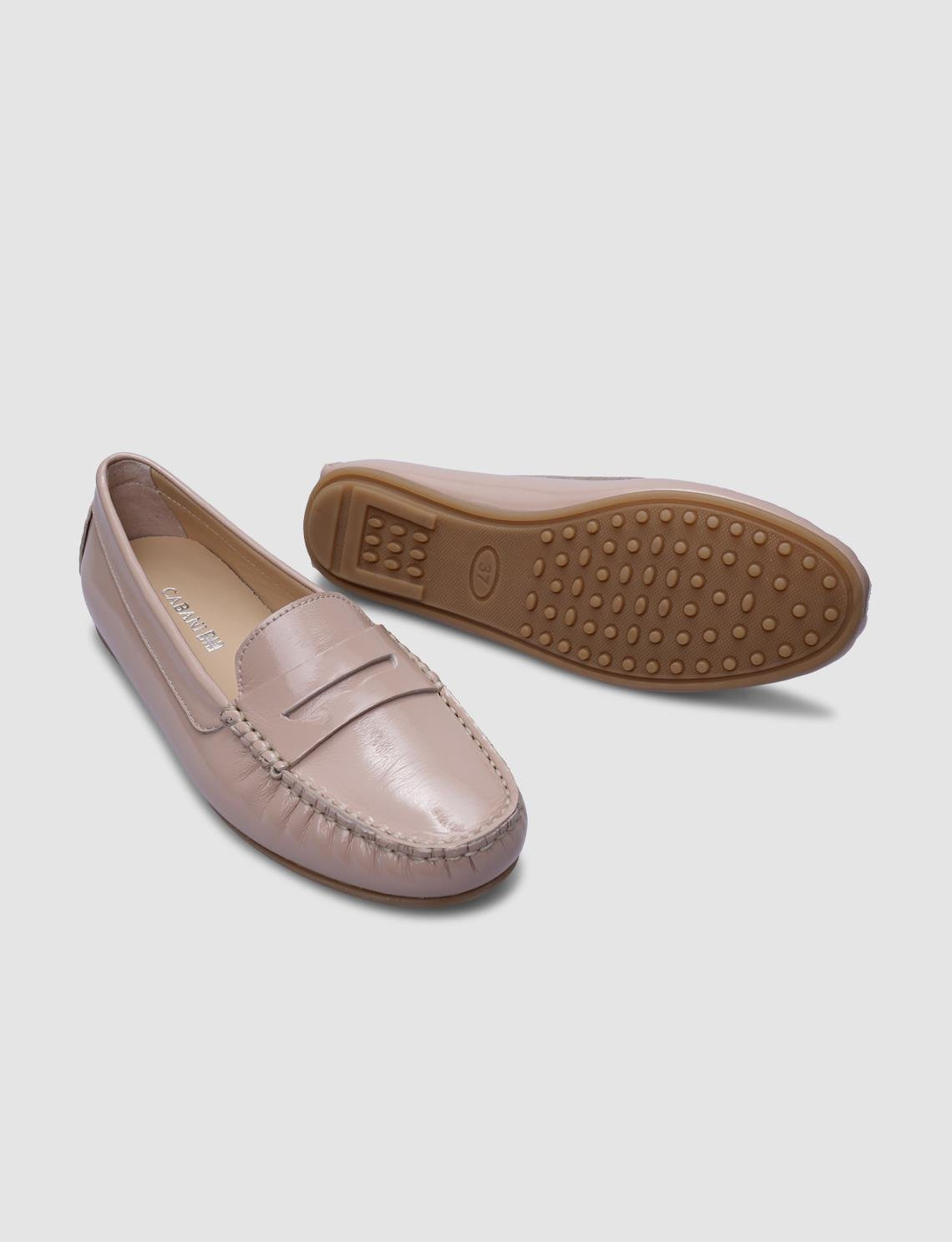 %100 Hakiki Deri Pudra Kadın Ayakkabı