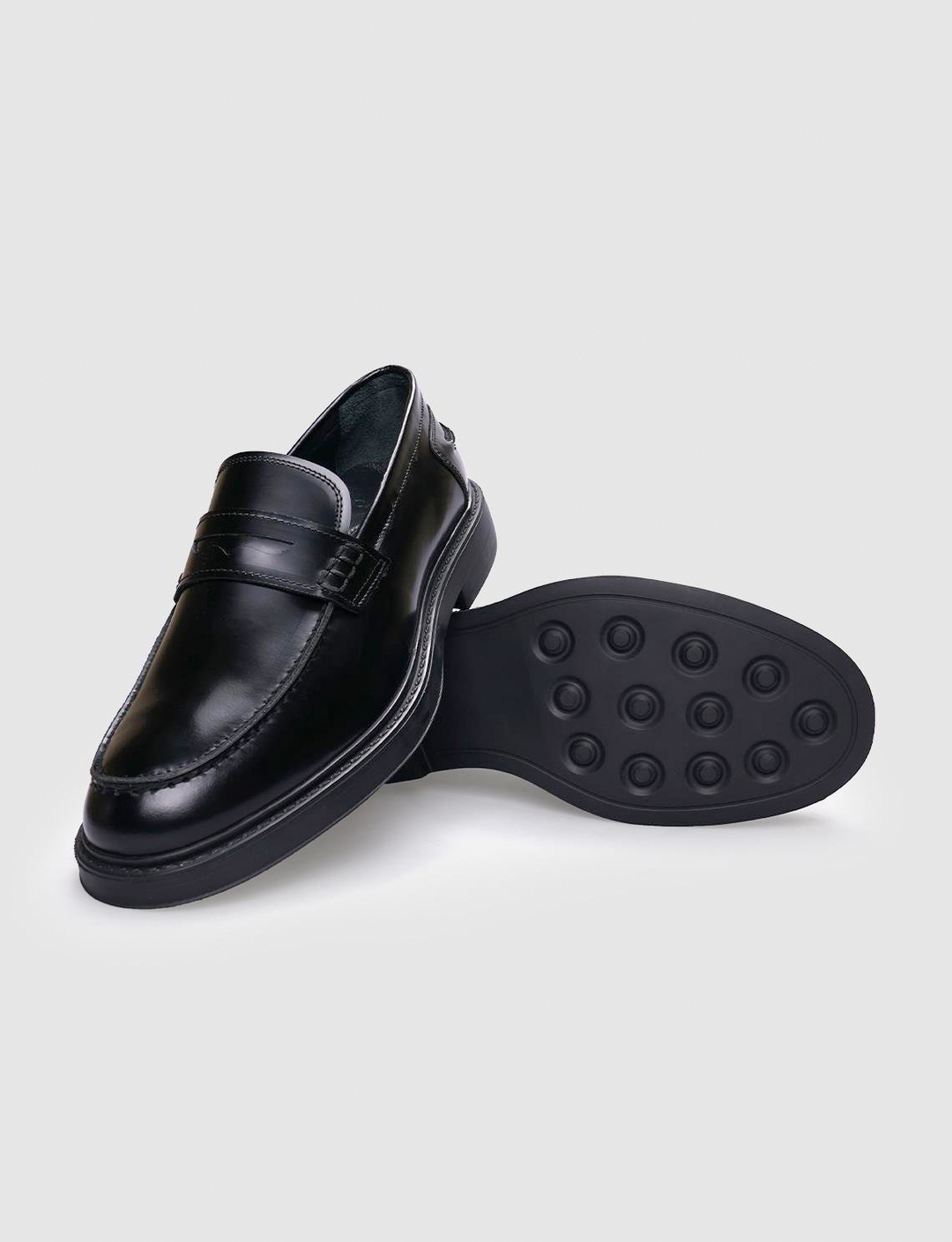 %100 Hakiki Deri Siyah Açma Deri Erkek Günlük Ayakkabı