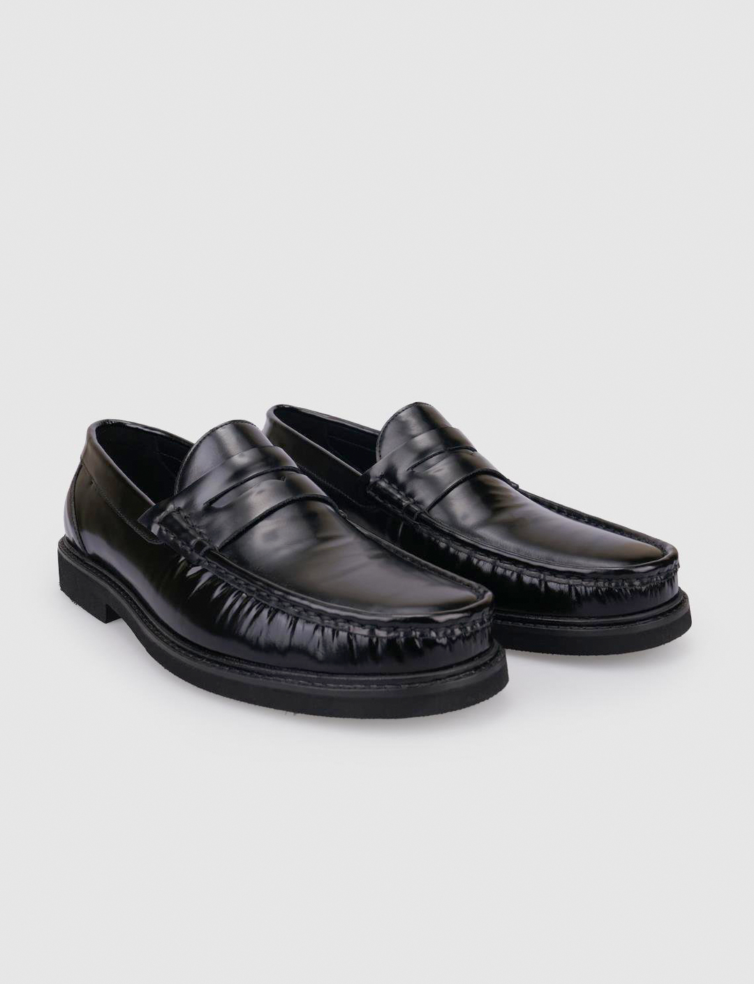 %100 Hakiki Deri Siyah Açma Erkek Günlük Ayakkabı