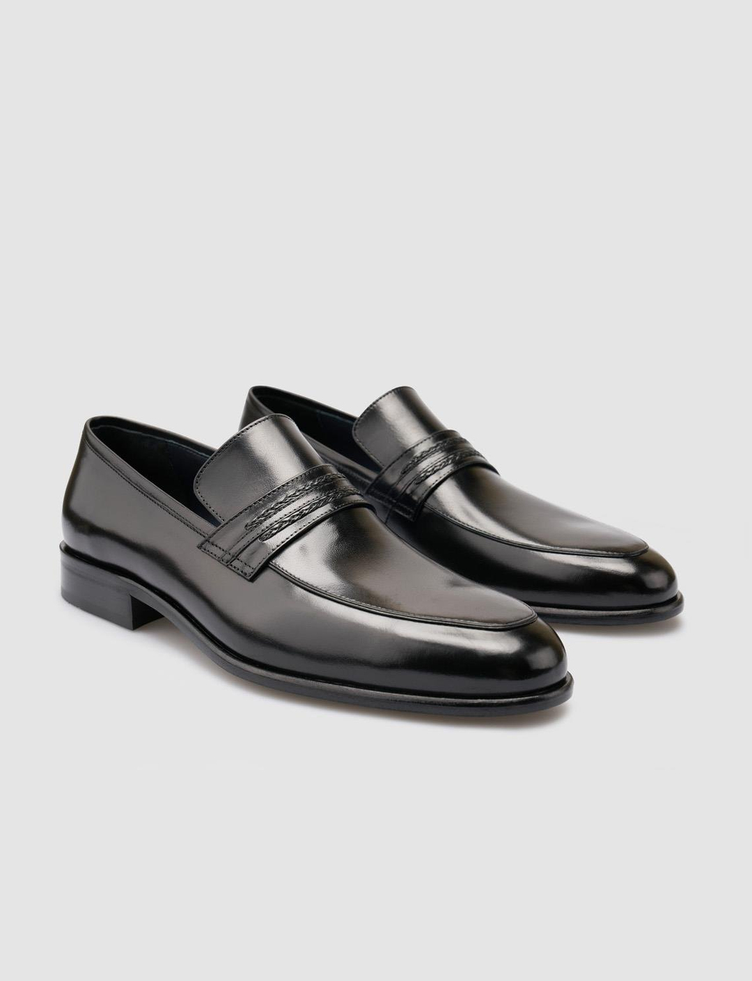 %100 Hakiki Deri Siyah Erkek Ayakkabı