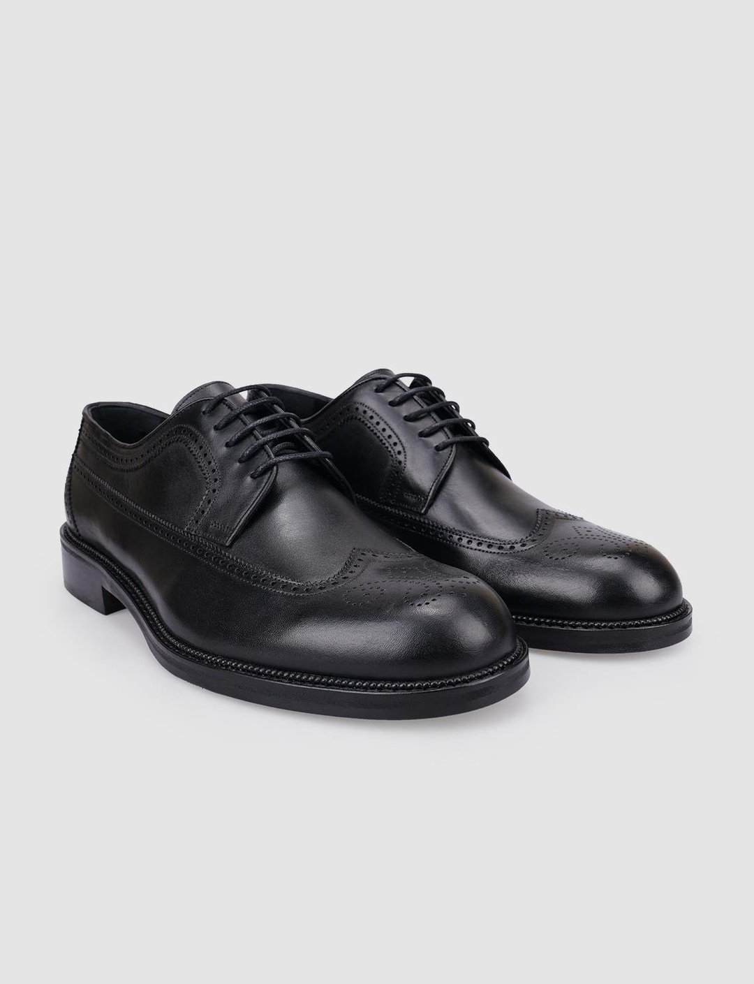 %100 Hakiki Deri Siyah Erkek Ayakkabı