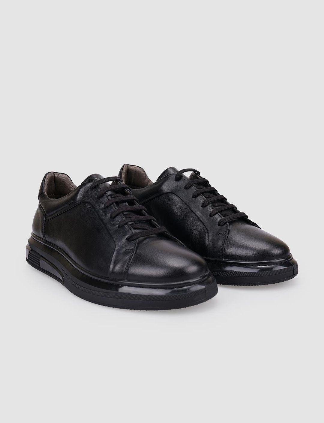 %100 Hakiki Deri Siyah Erkek Ayakkabı