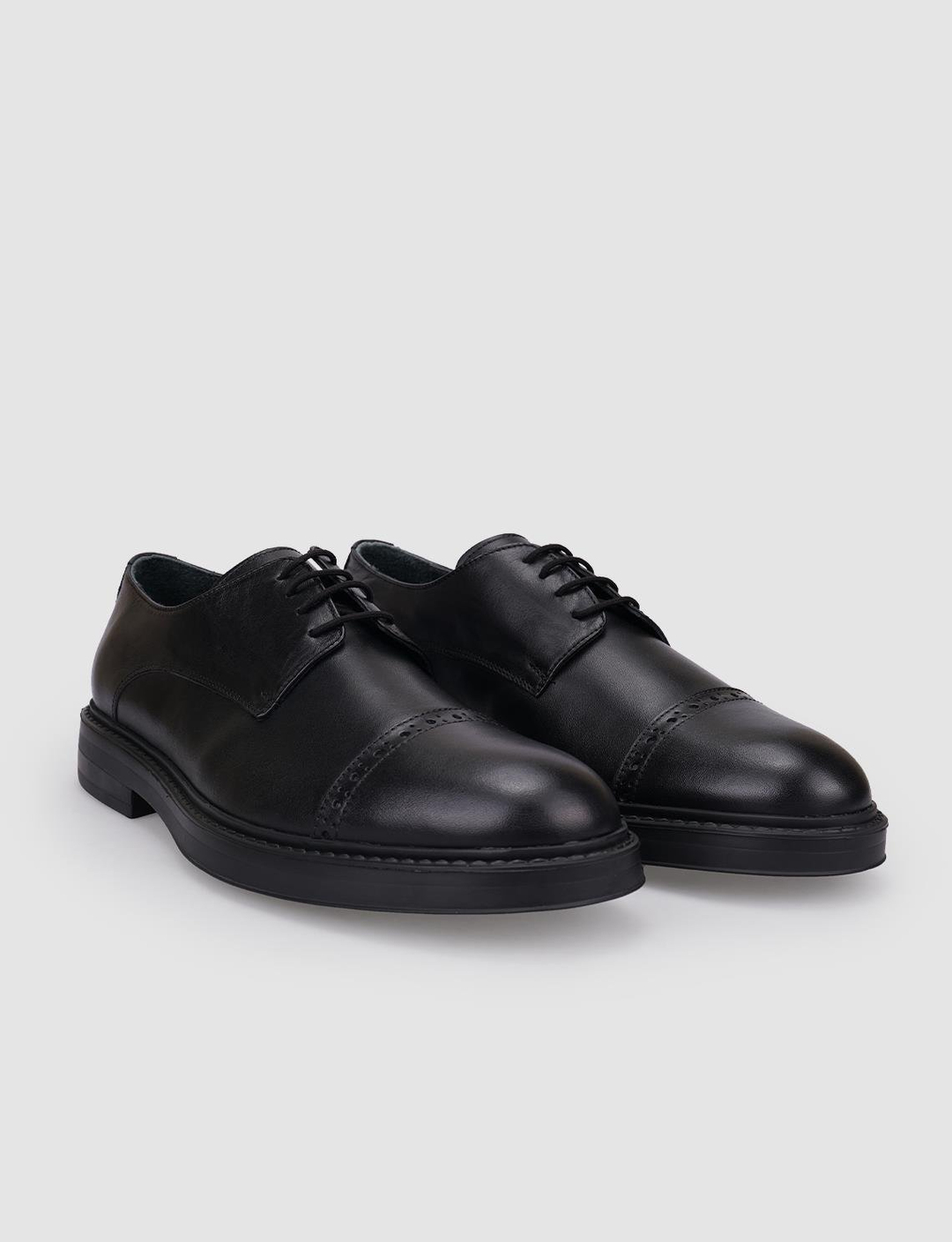 %100 Hakiki Deri Siyah Erkek Ayakkabı