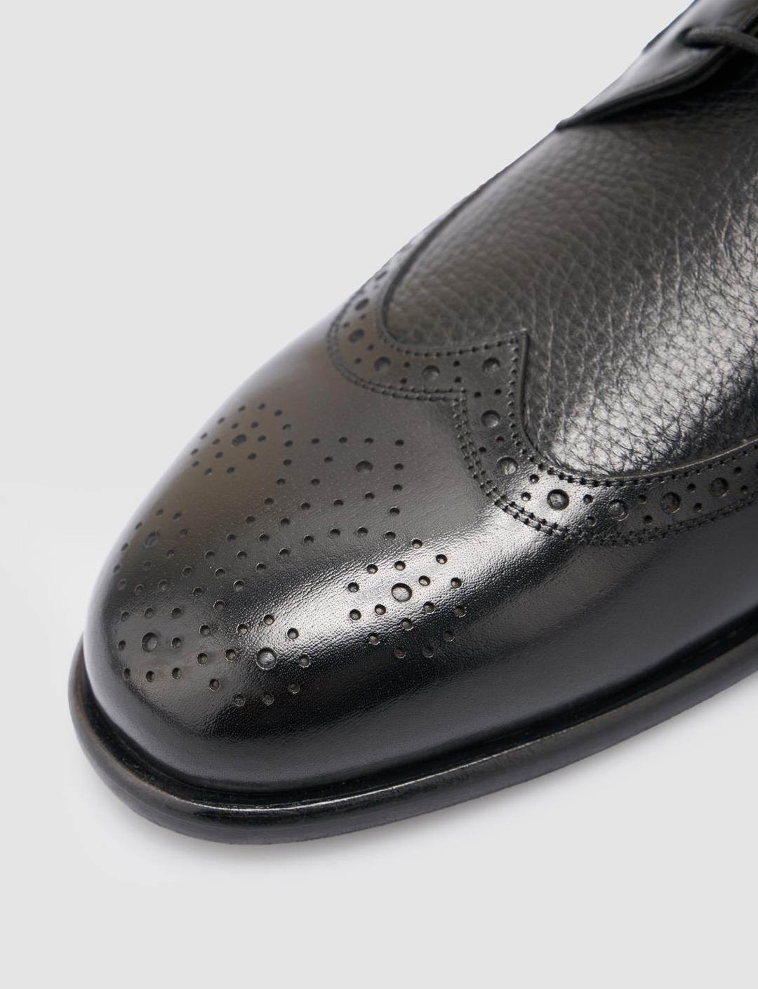 %100 Hakiki Deri Siyah Erkek Ayakkabı