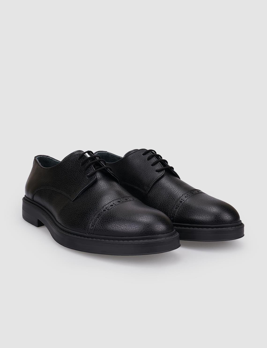 %100 Hakiki Deri Siyah Erkek Ayakkabı