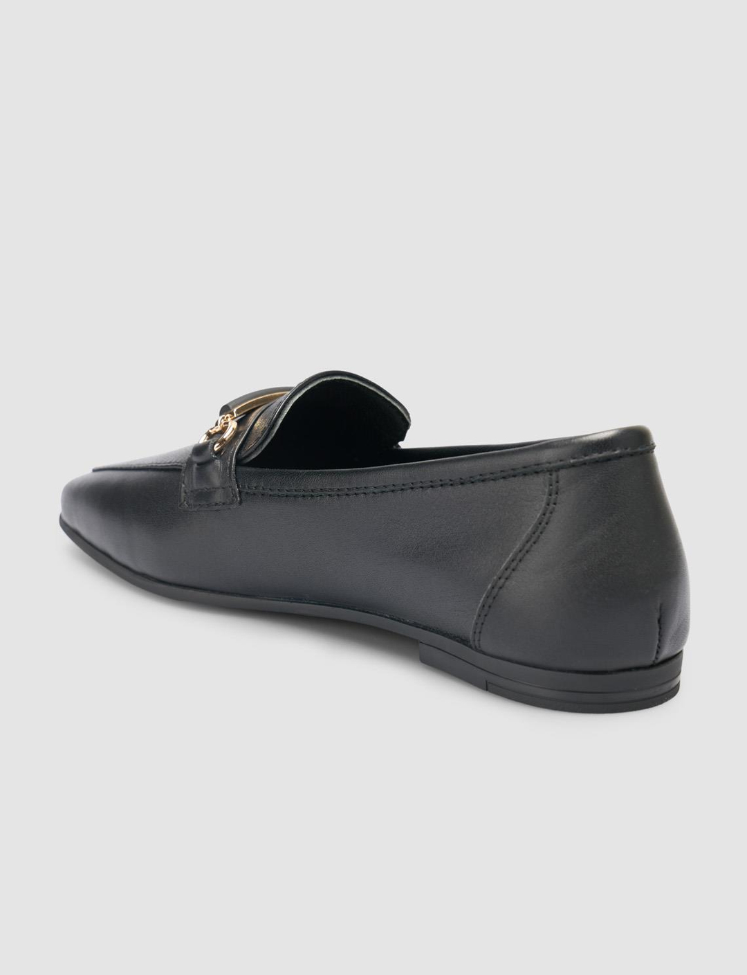 %100 Hakiki Deri Siyah Kadın Ayakkabı