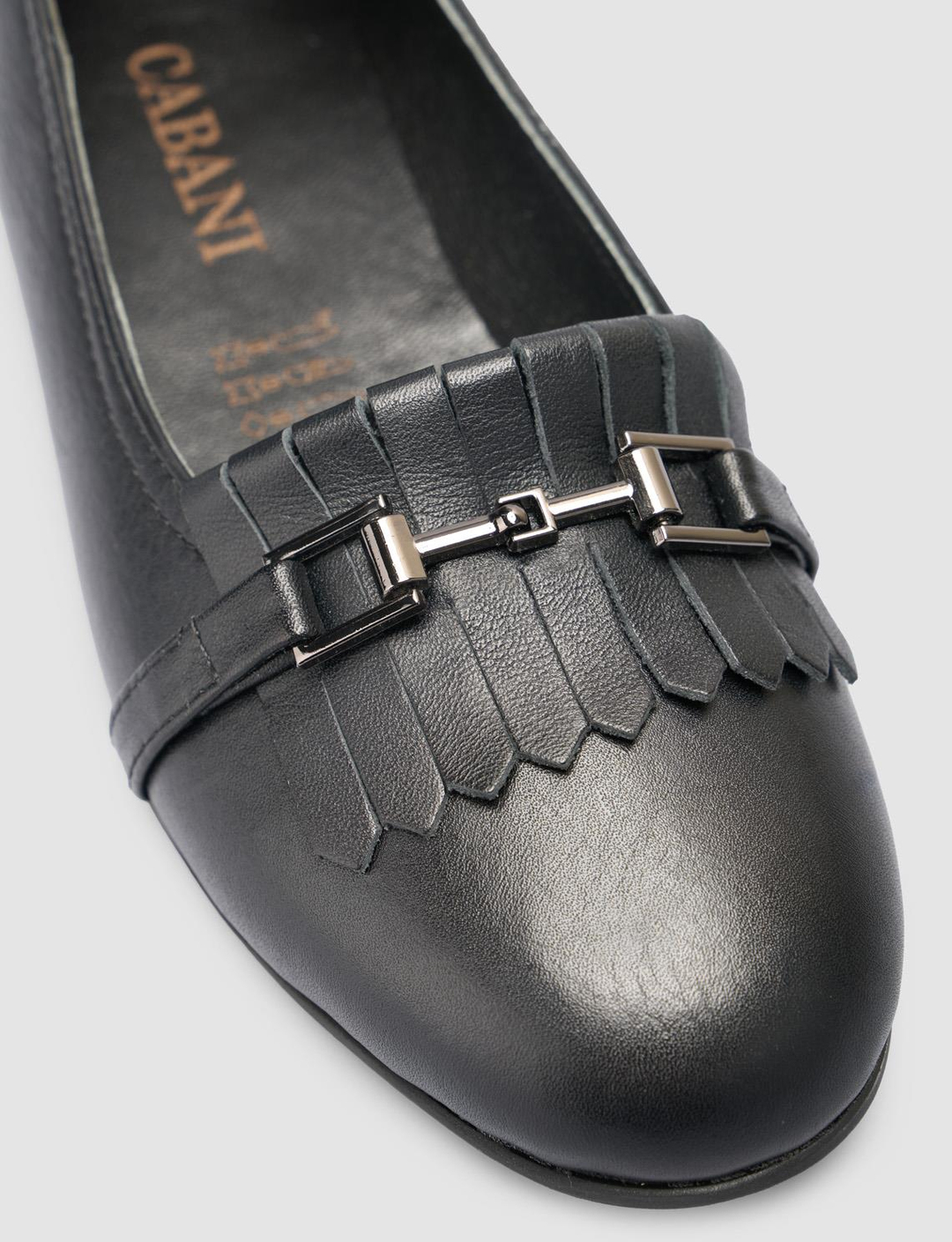 %100 Hakiki Deri Siyah Kadın Ayakkabı