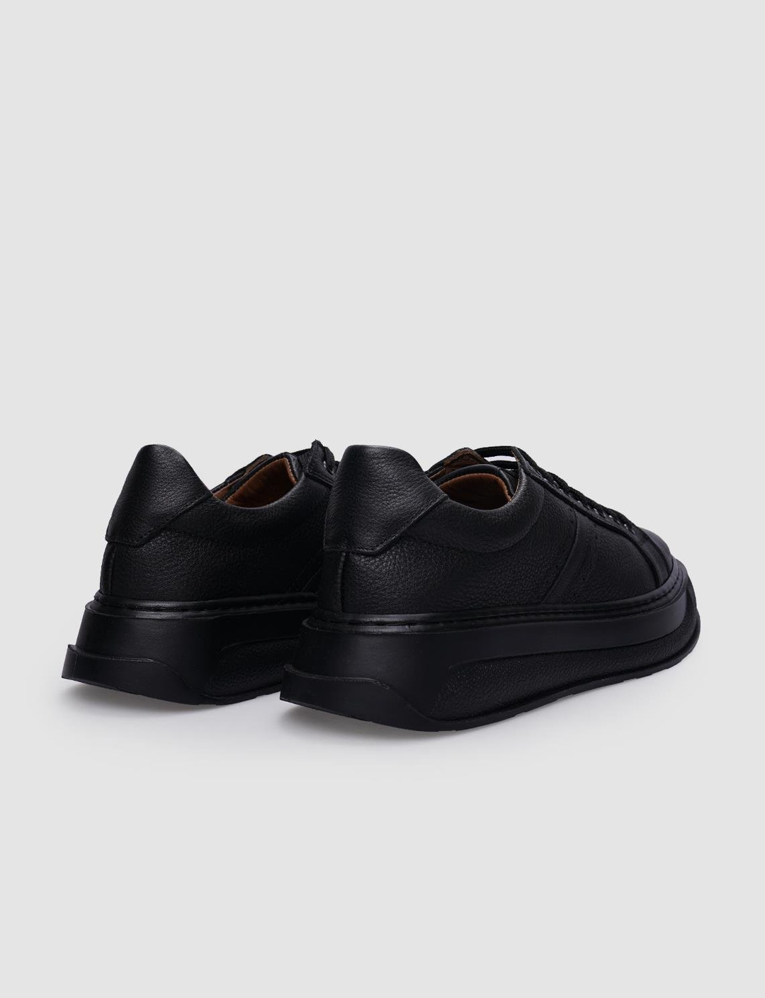 %100 Hakiki Deri Siyah Kadın Ayakkabı