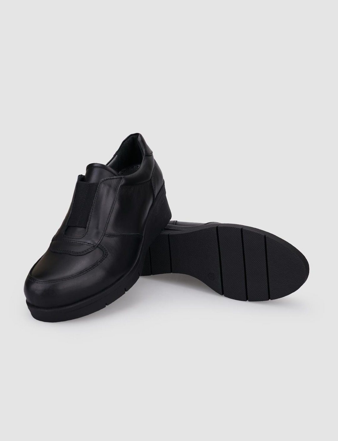 %100 Hakiki Deri Siyah Kadın Ayakkabı