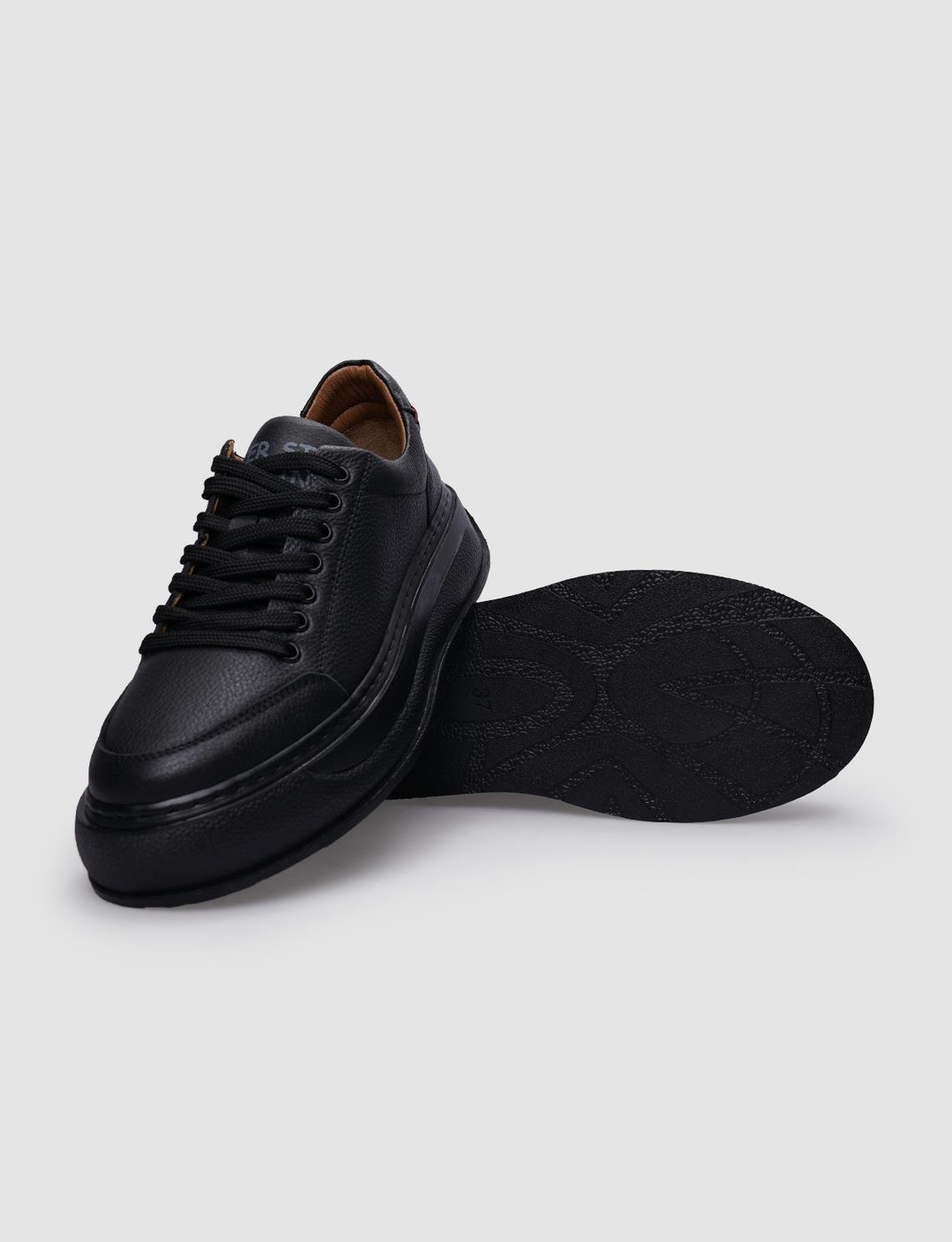 %100 Hakiki Deri Siyah Kadın Ayakkabı