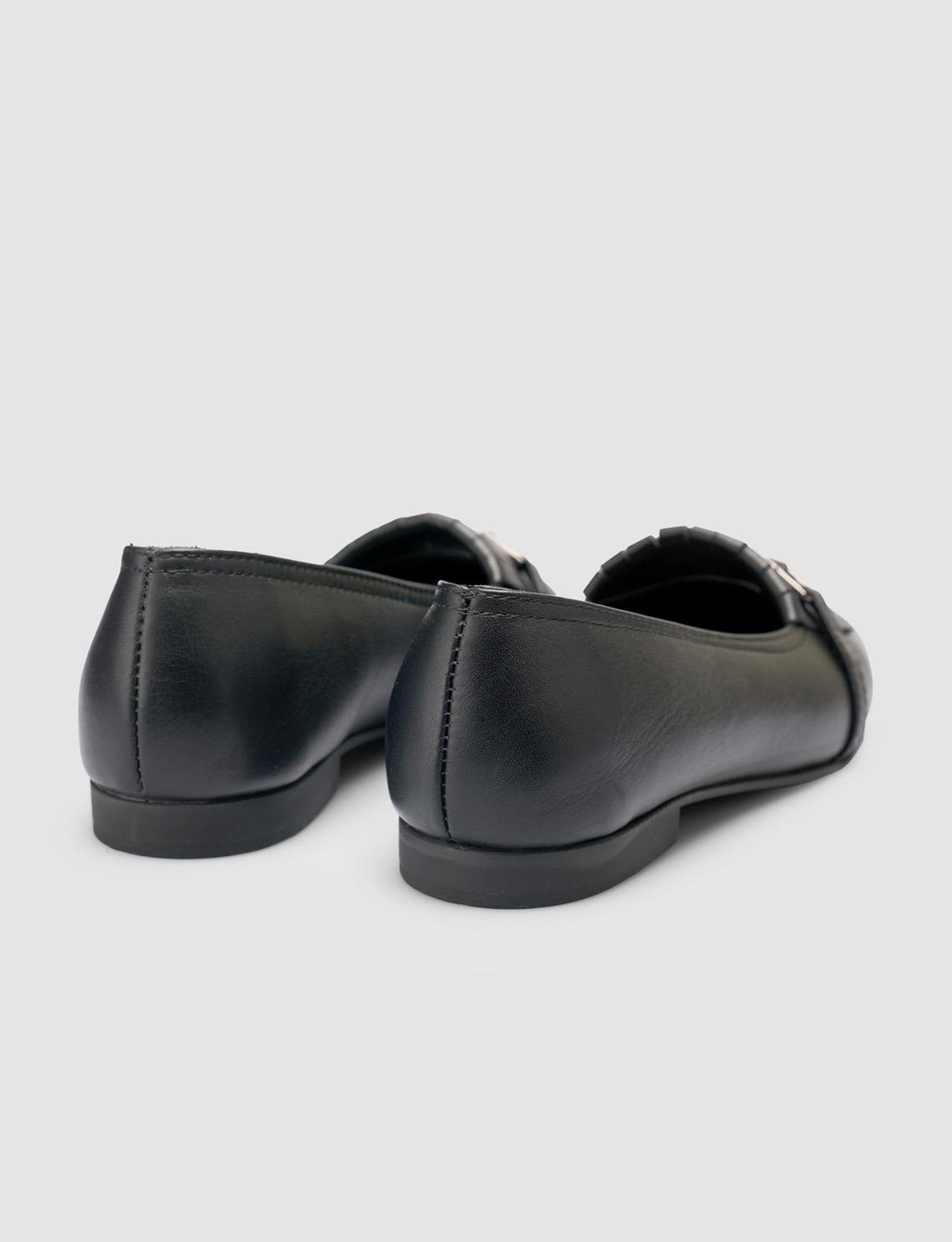 %100 Hakiki Deri Siyah Kadın Ayakkabı