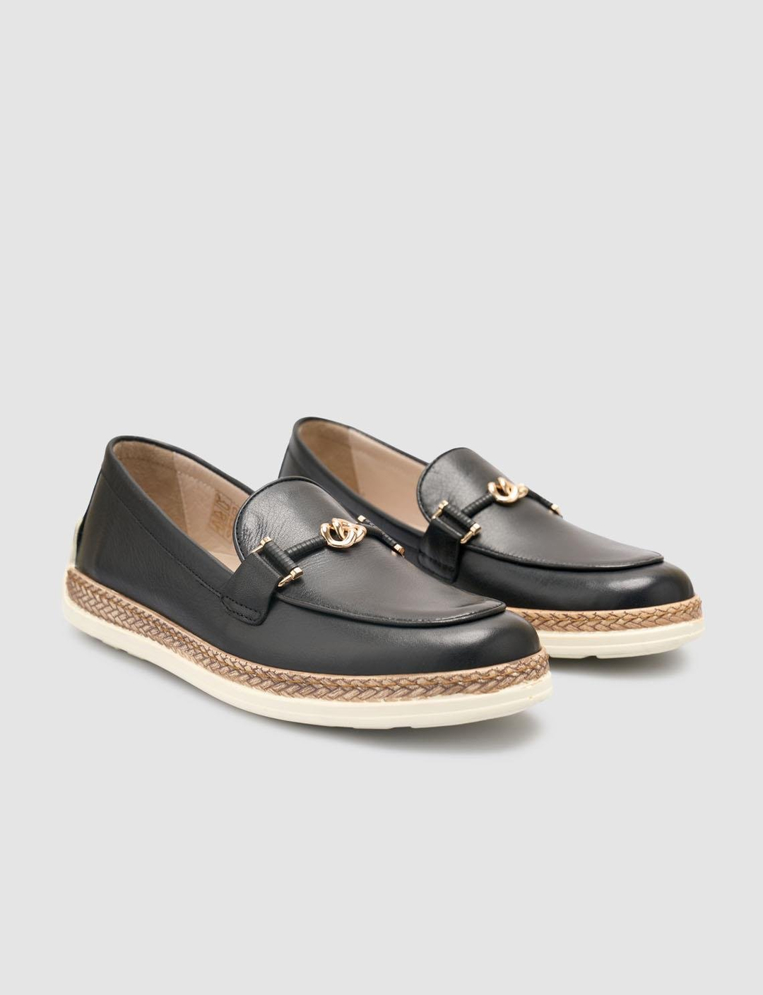 %100 Hakiki Deri Siyah Kadın Ayakkabı