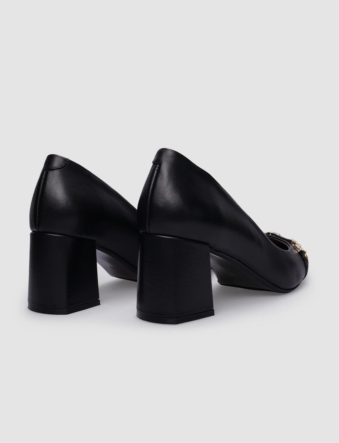 %100 Hakiki Deri Siyah Kadın Ayakkabı