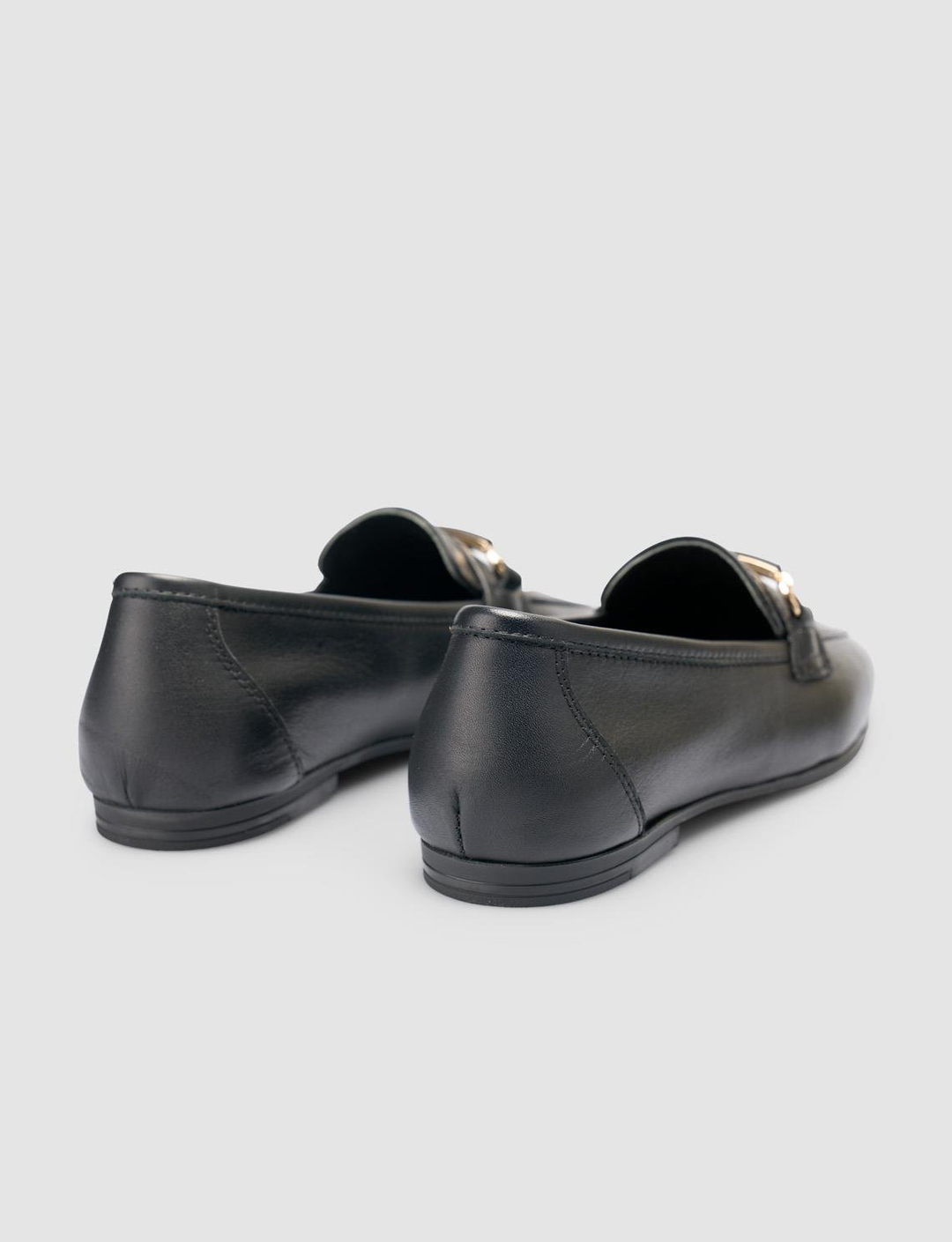 %100 Hakiki Deri Siyah Kadın Ayakkabı