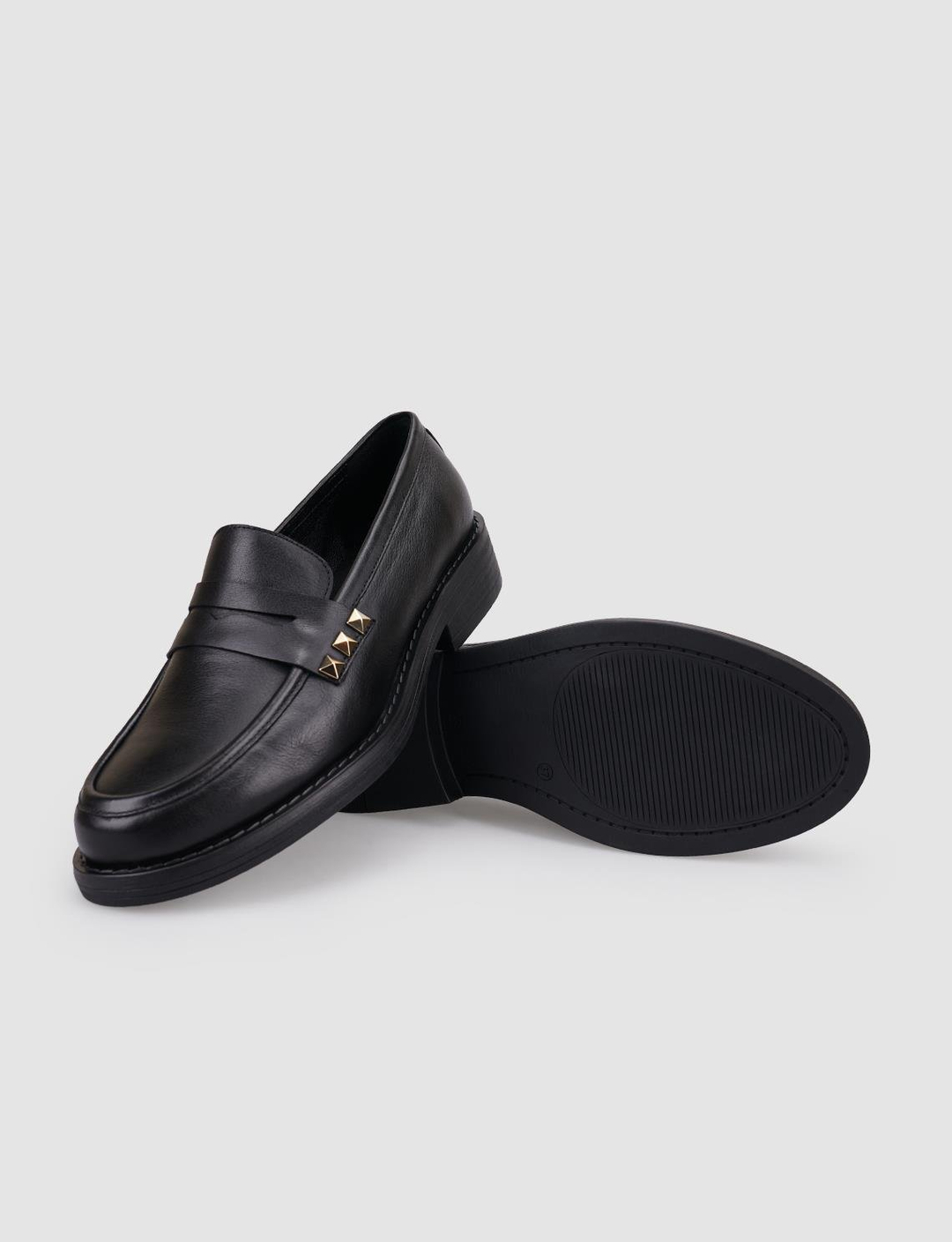 %100 Hakiki Deri Siyah Kadın Ayakkabı