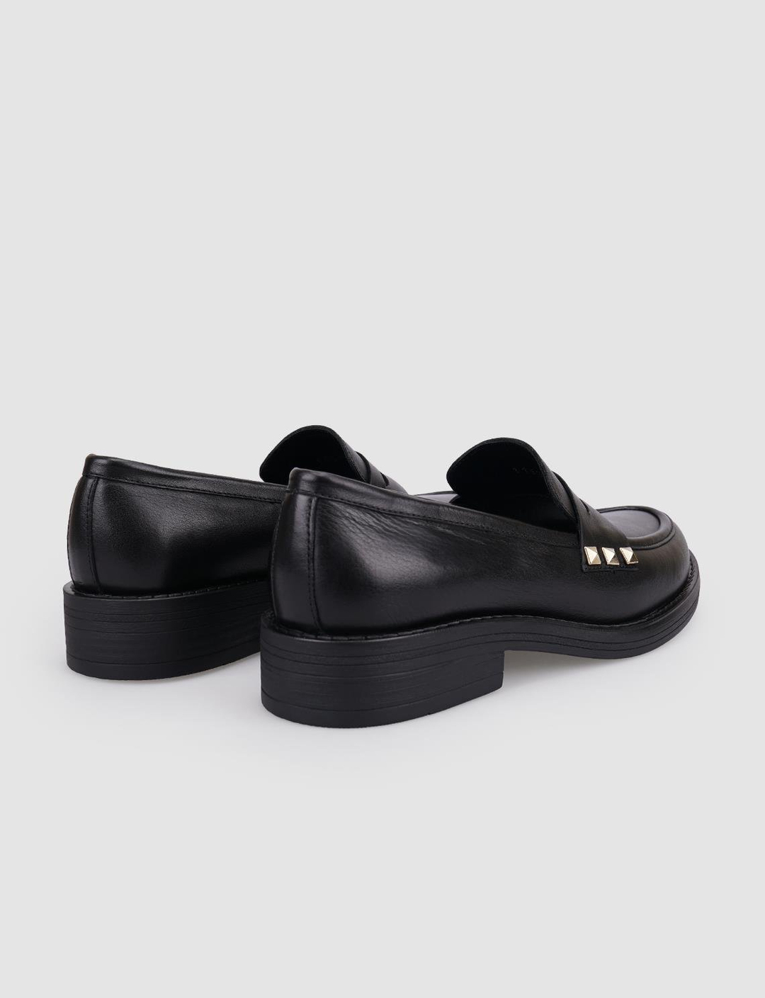 %100 Hakiki Deri Siyah Kadın Ayakkabı