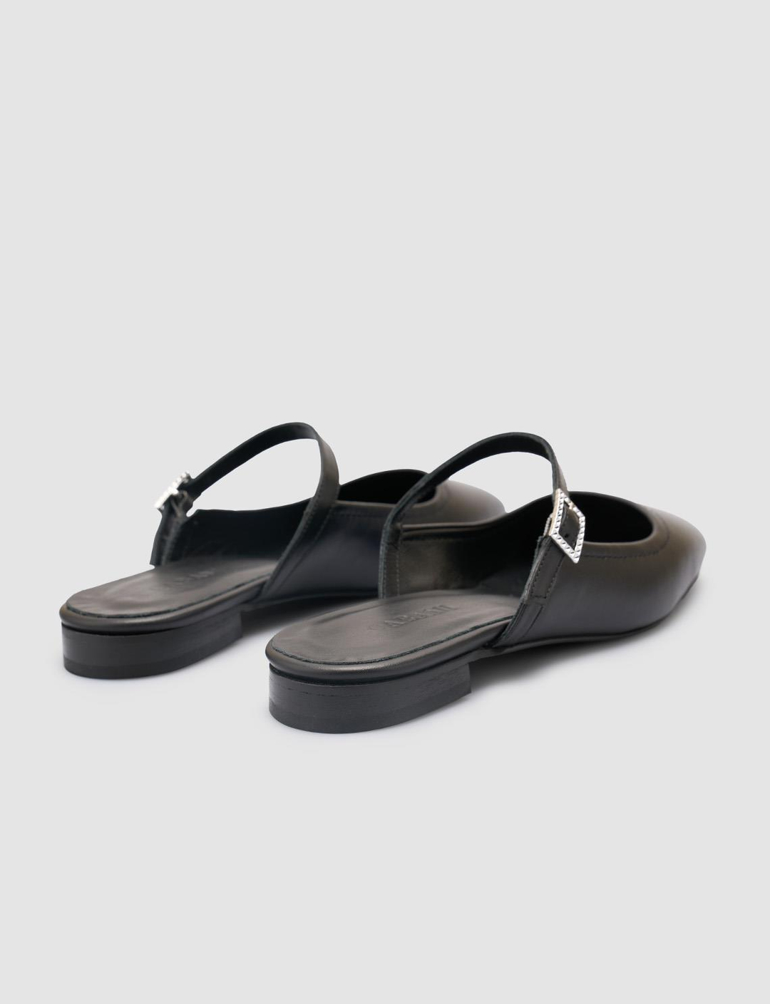 %100 Hakiki Deri Siyah Kadın Ayakkabı