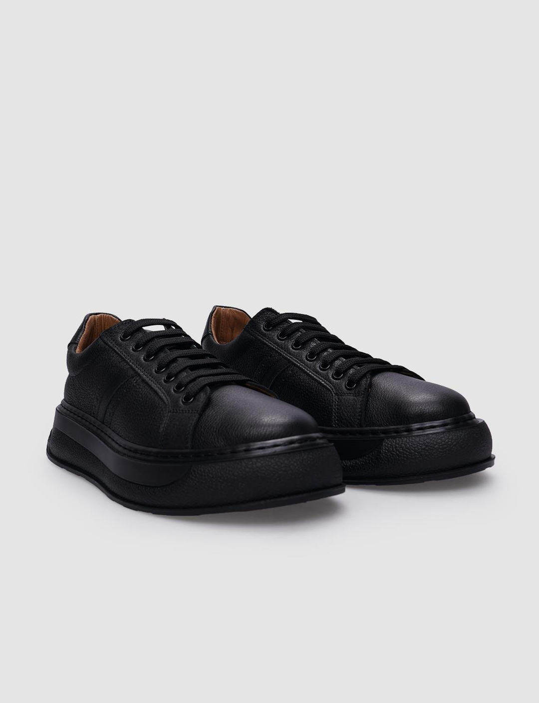 %100 Hakiki Deri Siyah Kadın Ayakkabı