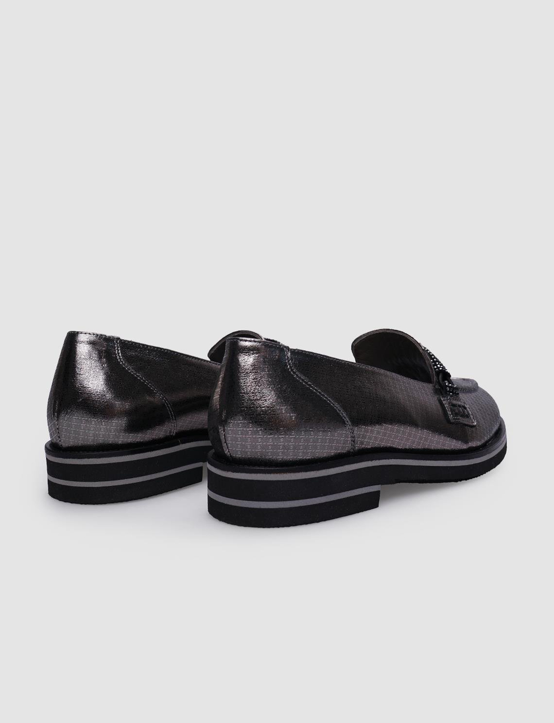 %100 Hakiki Deri Siyah Kadın Ayakkabı