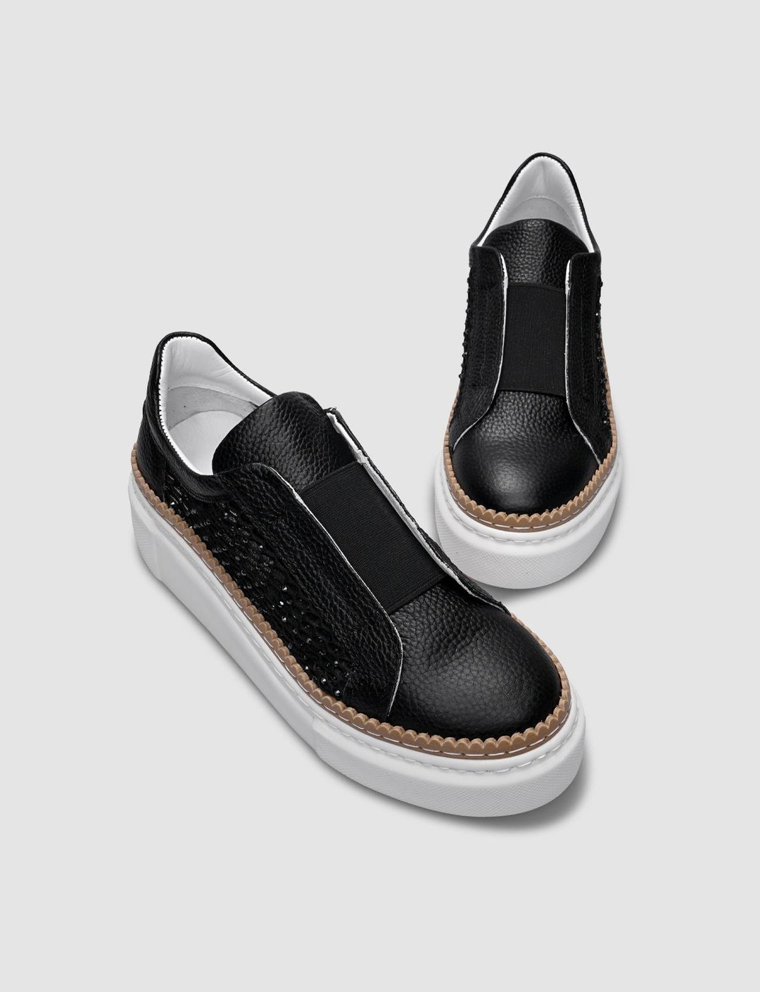 %100 Hakiki Deri Siyah Kadın Ayakkabı