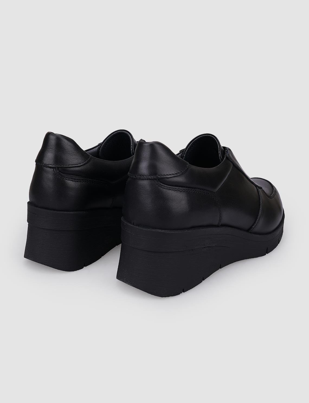 %100 Hakiki Deri Siyah Kadın Ayakkabı