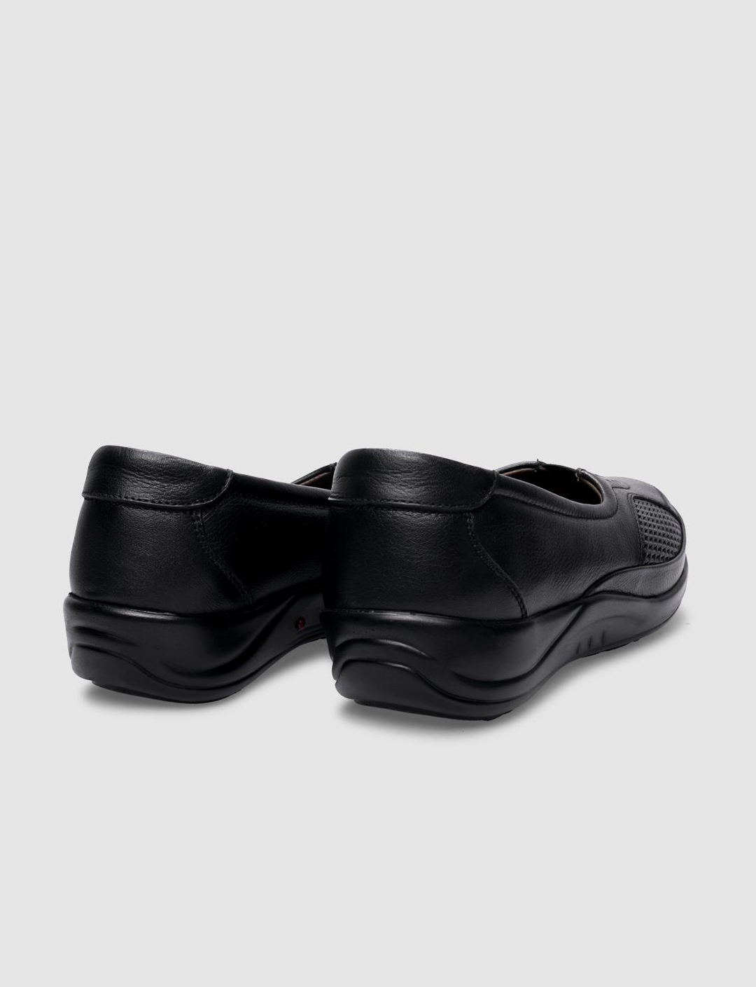 %100 Hakiki Deri Siyah Kadın Ayakkabı