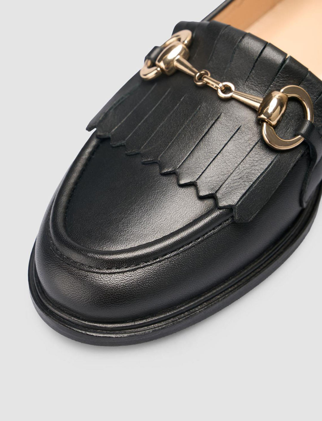 %100 Hakiki Deri Siyah Kadın Ayakkabı