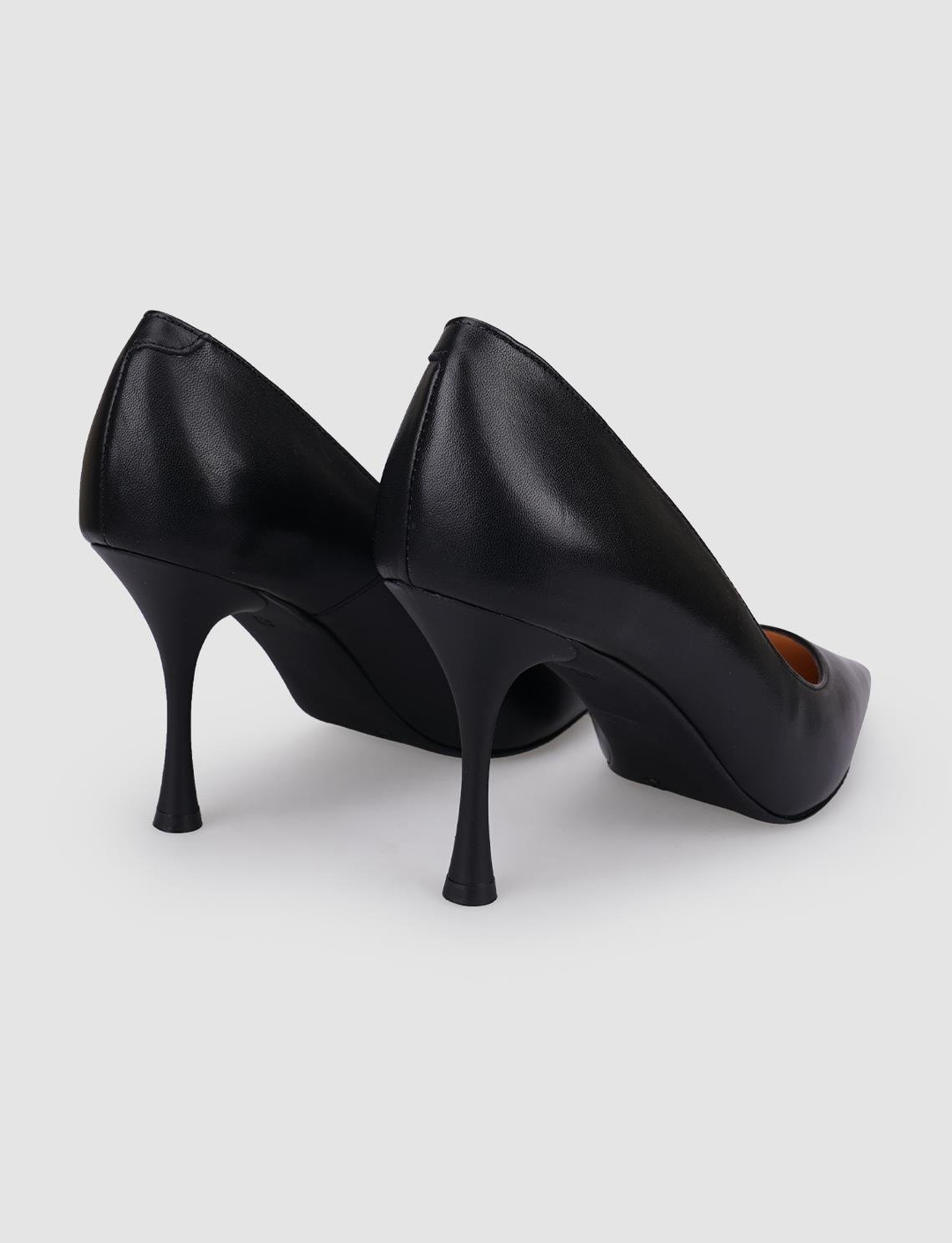 %100 Hakiki Deri Siyah Kadın Ayakkabı