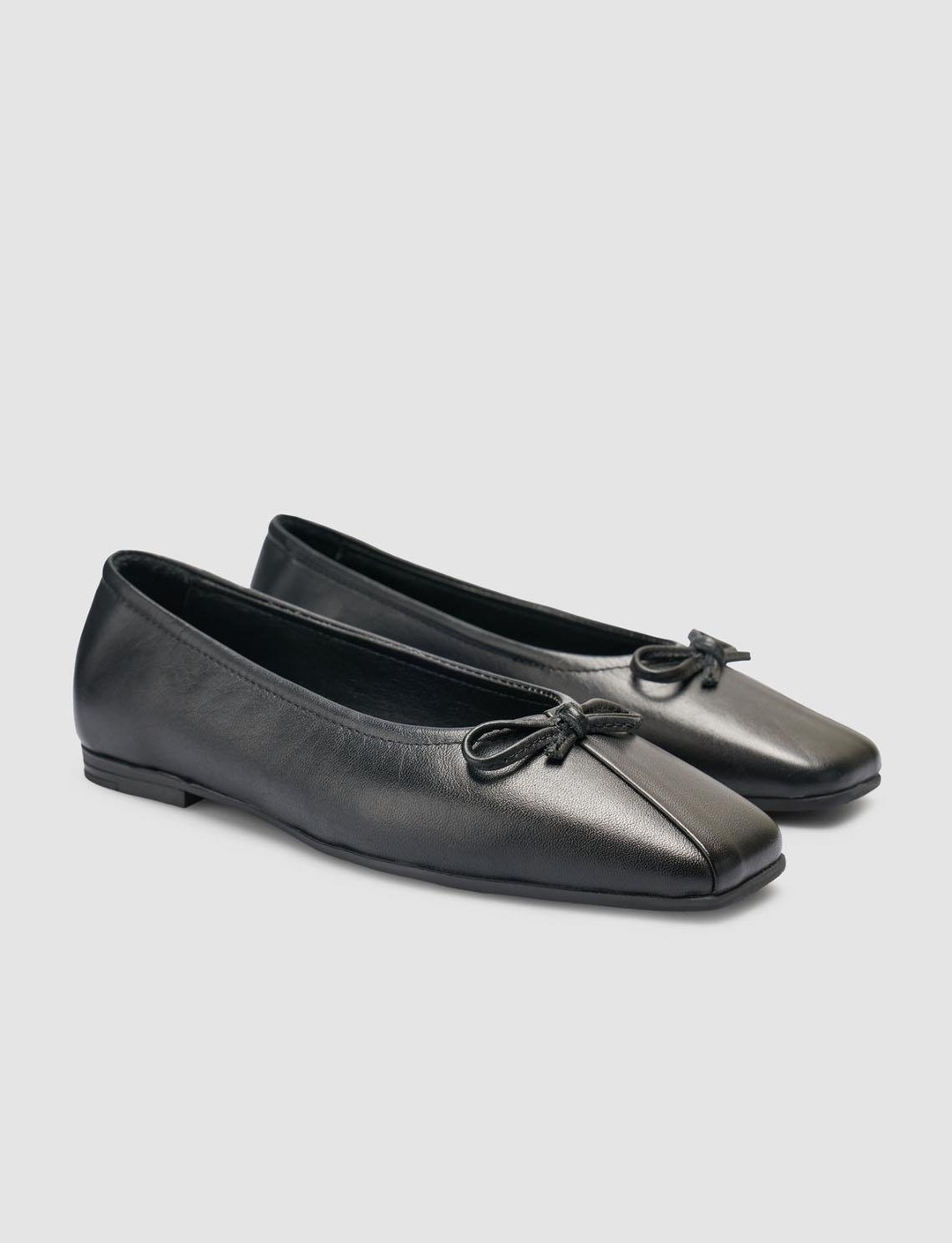 %100 Hakiki Deri Siyah Kadın Babet