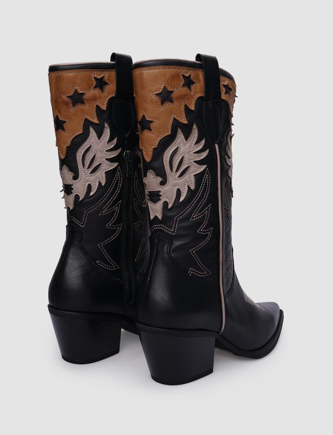 %100 Hakiki Deri Siyah Kadın Çizme