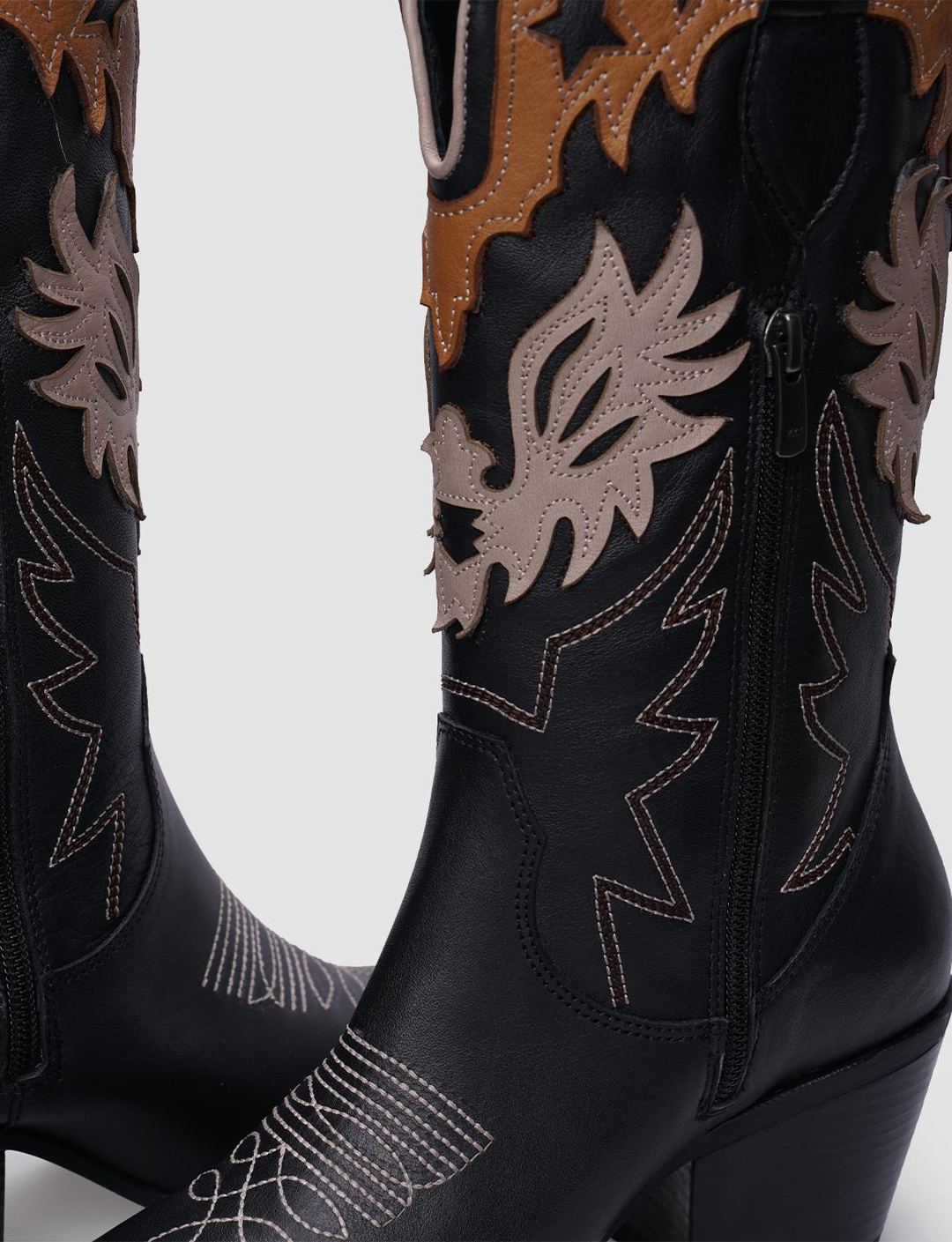 %100 Hakiki Deri Siyah Kadın Çizme