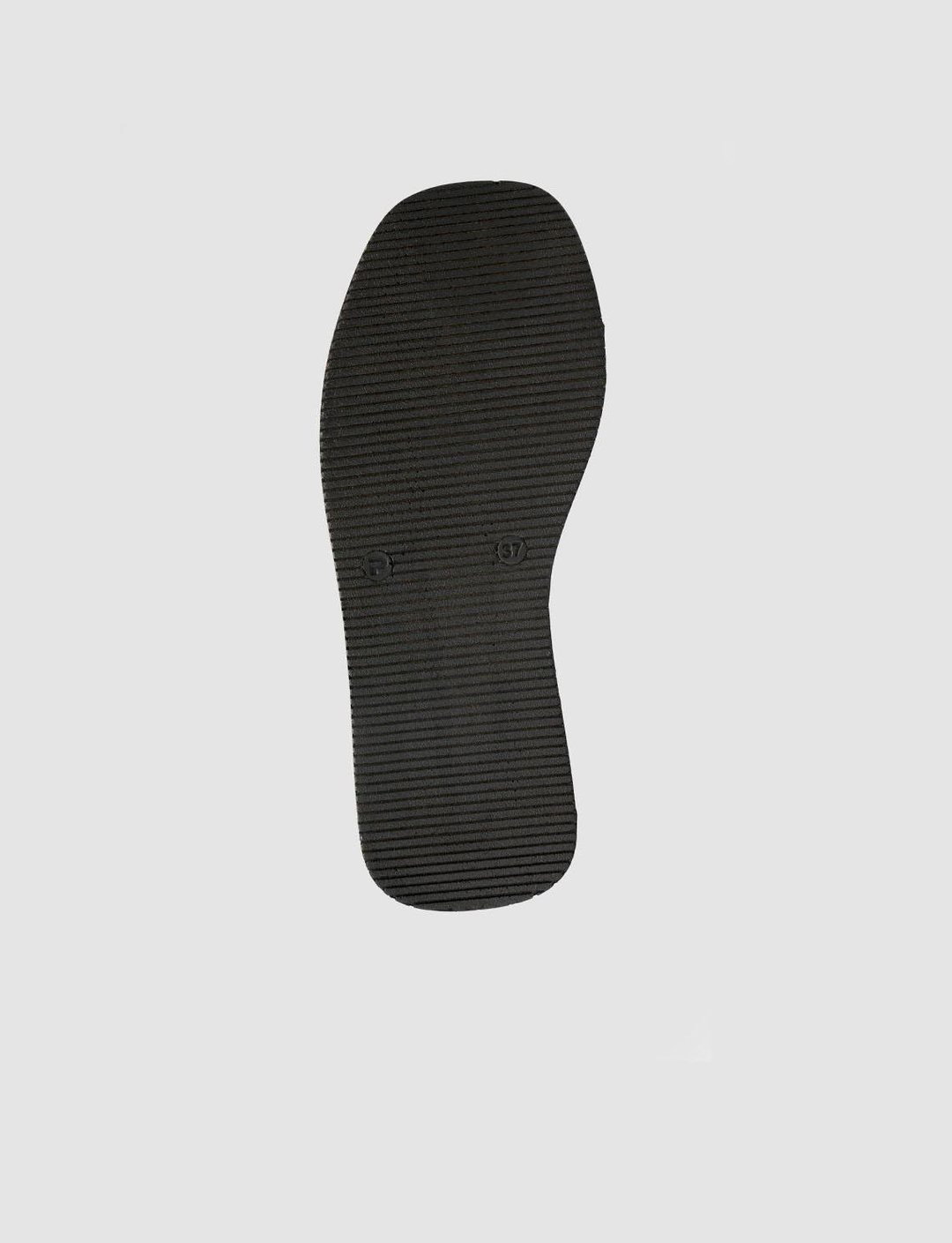 %100 Hakiki Deri Siyah Kadın Sandalet