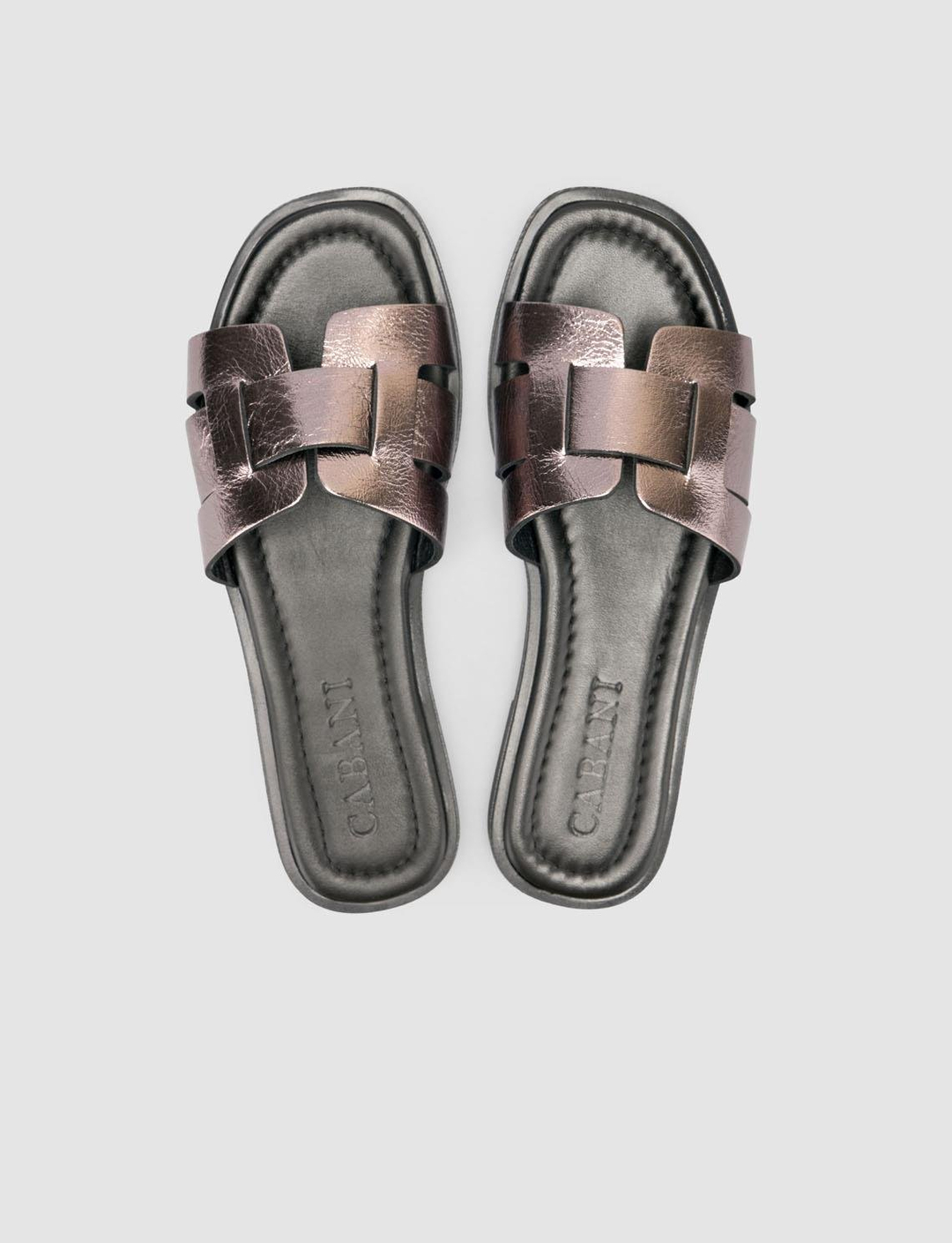 %100 Hakiki Deri Siyah Kadın Terlik