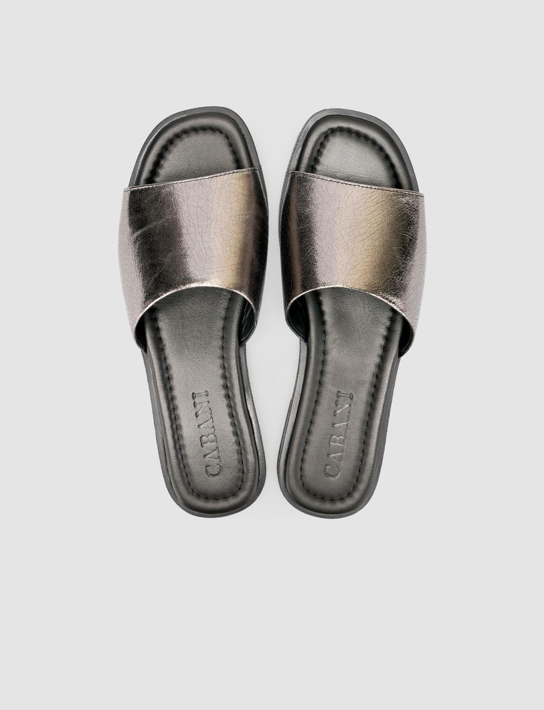 %100 Hakiki Deri Siyah Kadın Terlik