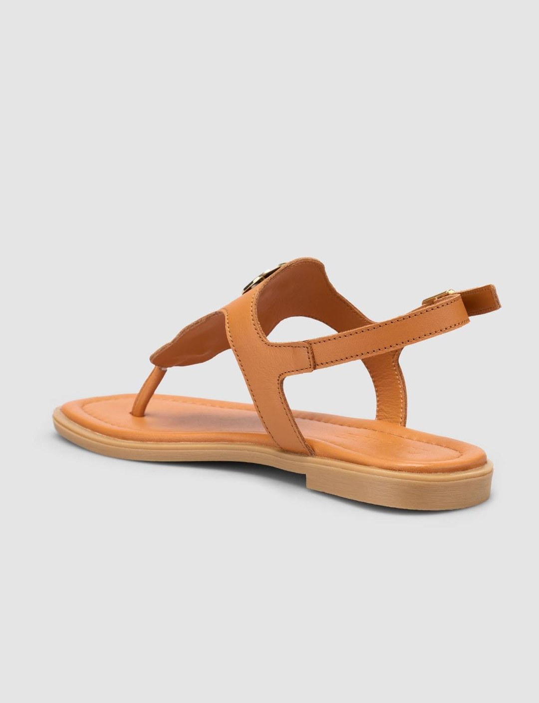 %100 Hakiki Deri Taba Kadın Sandalet