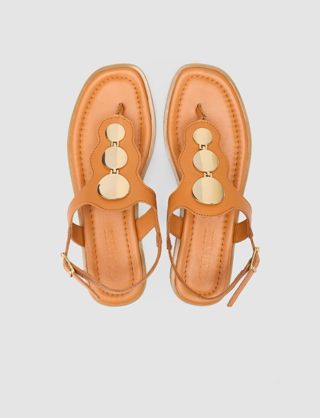 %100 Hakiki Deri Taba Kadın Sandalet