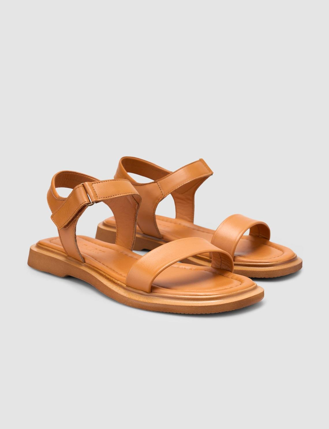 %100 Hakiki Deri Taba Kadın Sandalet