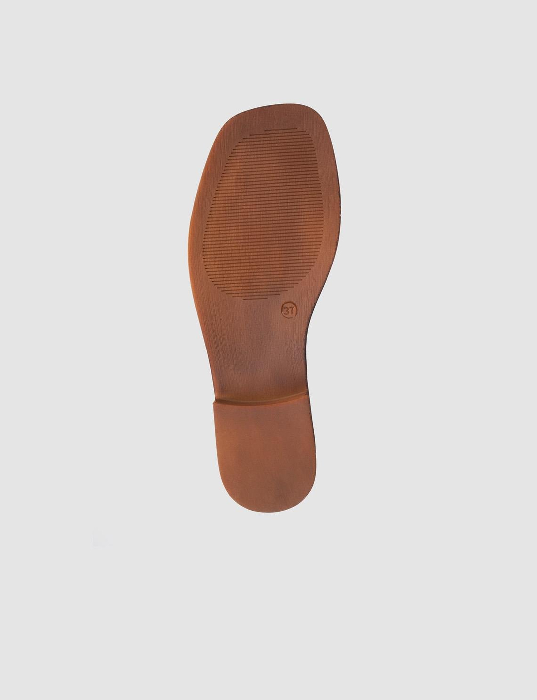 %100 Hakiki Deri Taba Kadın Sandalet