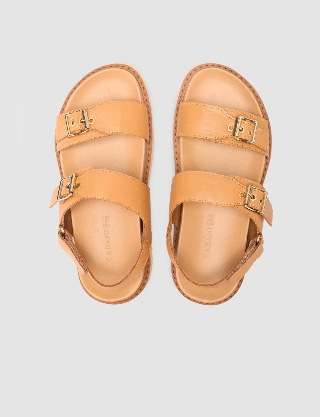 %100 Hakiki Deri Taba Kadın Sandalet