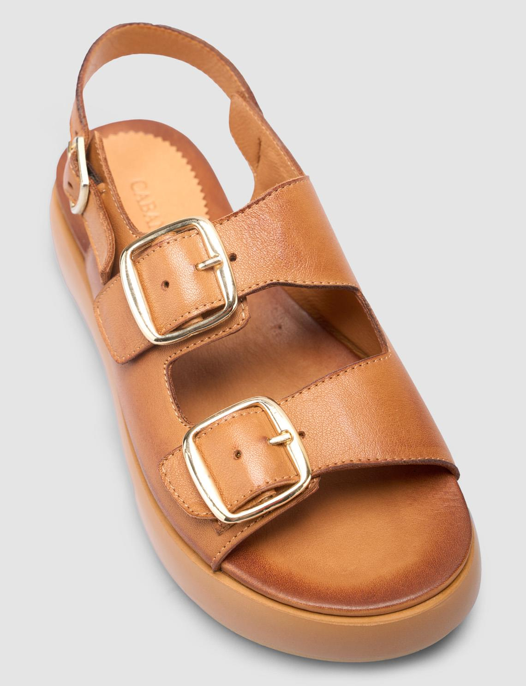 %100 Hakiki Deri Taba Kadın Sandalet