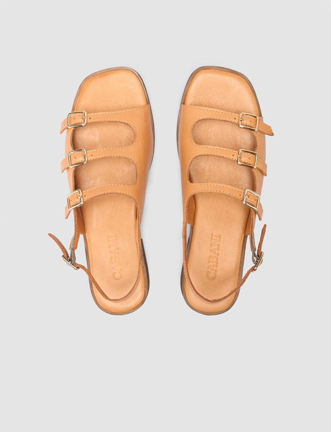 %100 Hakiki Deri Taba Kadın Sandalet