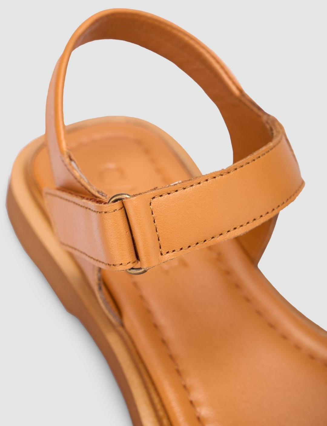 %100 Hakiki Deri Taba Kadın Sandalet