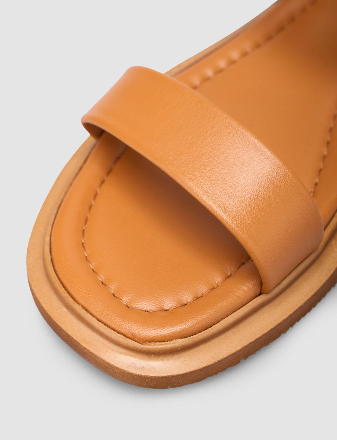 %100 Hakiki Deri Taba Kadın Sandalet