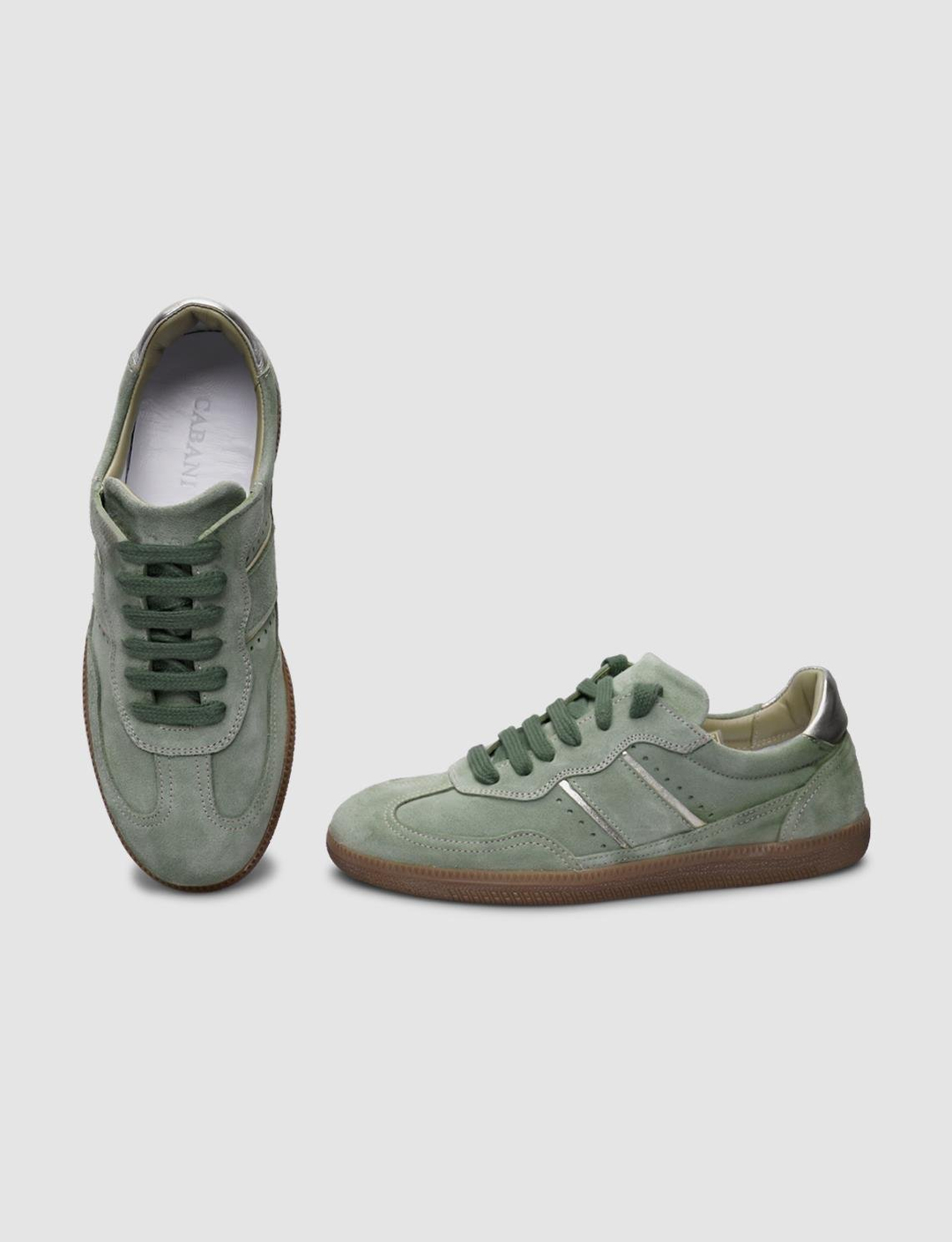 %100 Hakiki Deri Yeşil Kadın Ayakkabı